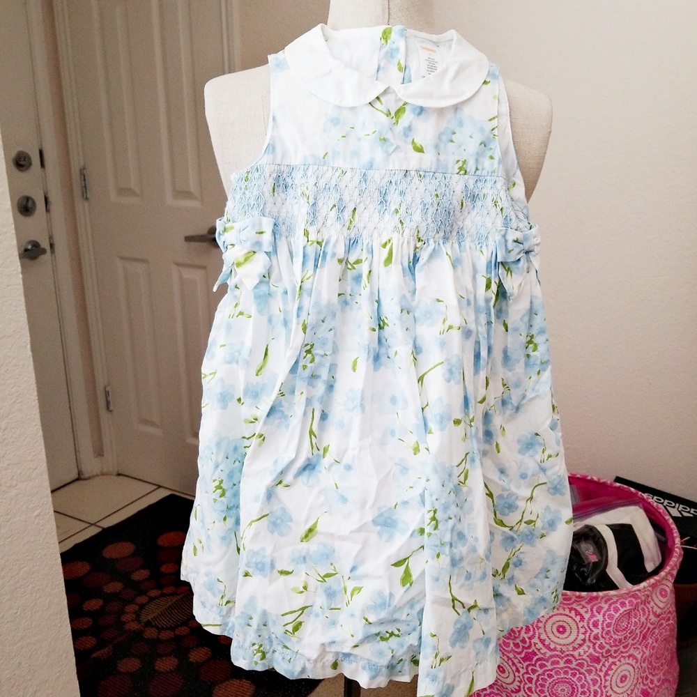 Gymboree floral dress attached tulle petticoat